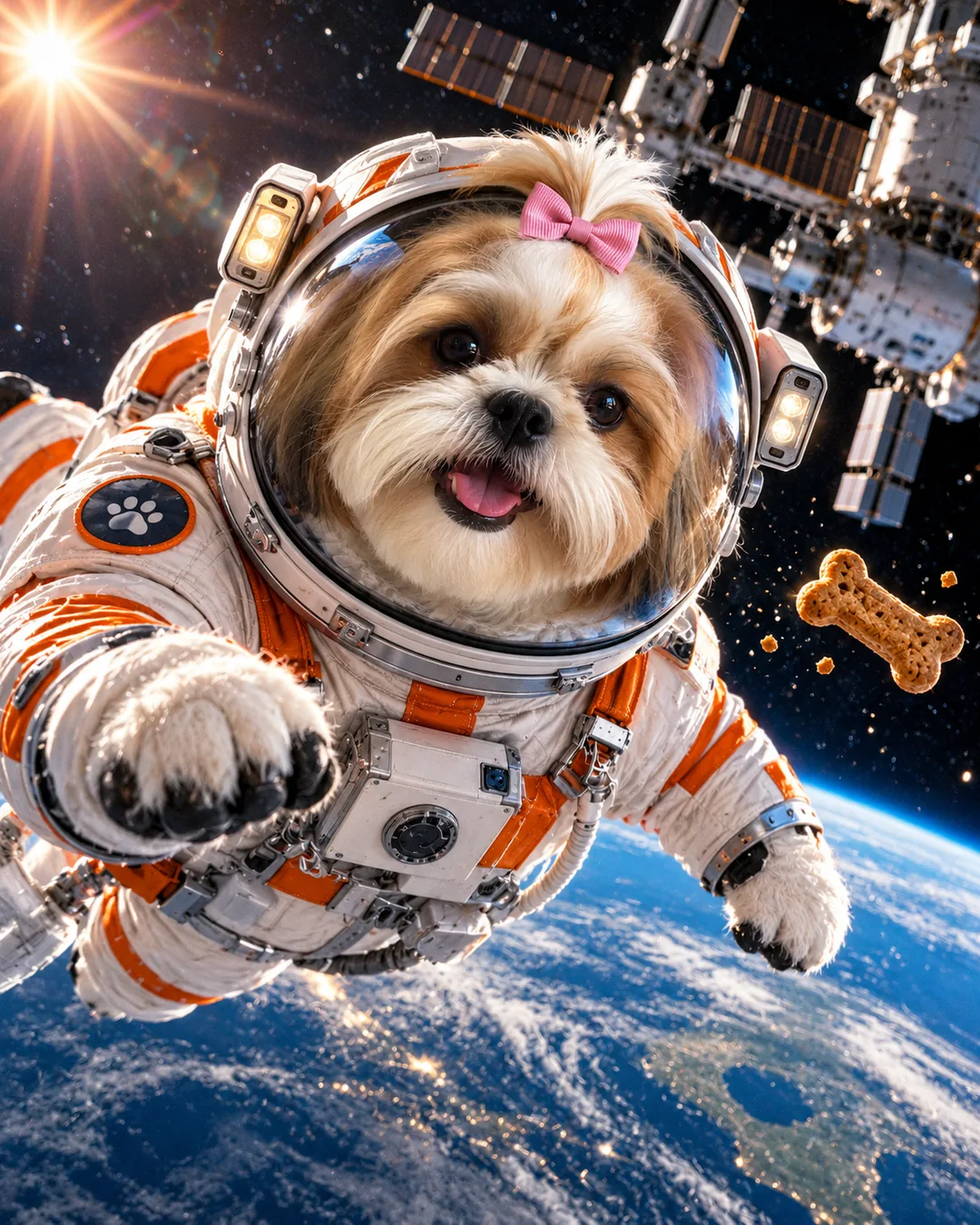 Pipoca no estilo /astronauta